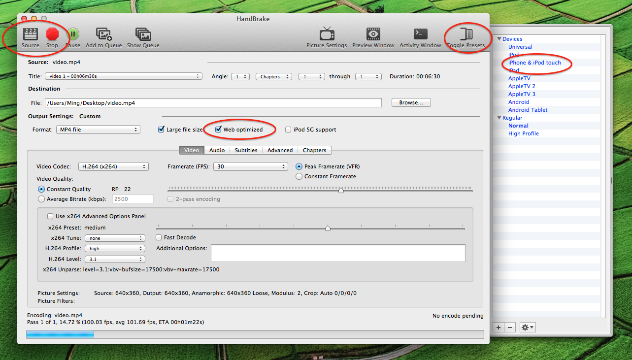 handbrake mac os 10.6 8